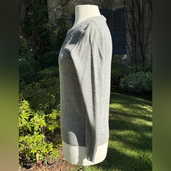 J. Crew sequin sparkle Merino wool "Tippi" sweater - size 6 - Picture 4 of 5